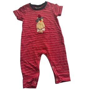 Cach Cach Pirate Red Striped Sleeper Longall -see measurements
